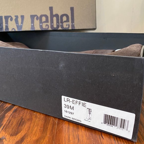 Luxury Rebel Effie Brown Suede Wedge Kneehigh Boot - Picture 5 of 5